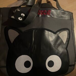 Chococat Gray and Black Cat Tote Bag